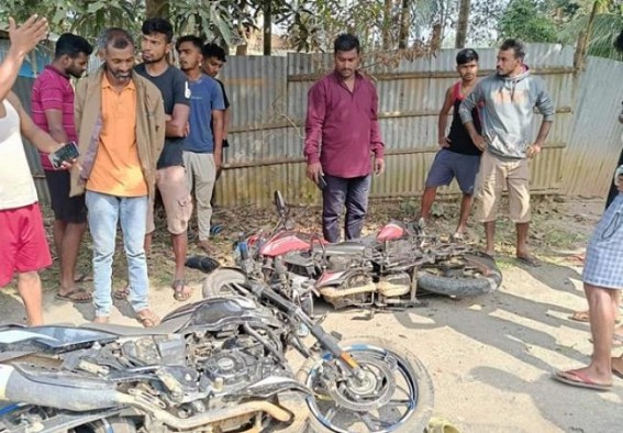 Three minor boys critically injured in road accident in Boxanagar : Both bikers were only 16 years old Three minor boys critically injured in road accident in Boxanagar : Both bikers were only 16 years old